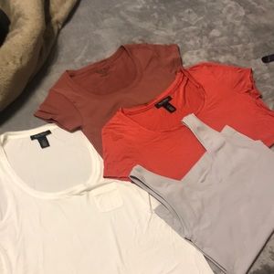 4-shirt set , all from WHBM all size XS